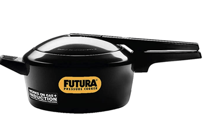 Hawkins Futura 4 Litre Pressure Cooker, Hard Anodised Inner Lid Pressure Cooker, Induction Cooker, Pan Cooker, Black (IFP40)