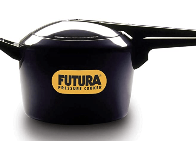 Hawkins Futura 6 Litre Pressure Cooker, Hard Anodised Inner Lid Pressure Cooker, Induction Cooker, Pan Cooker, Black (Ifp60), 6 Liter