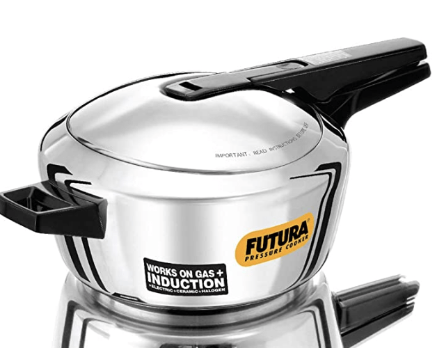 Futura Stainless Steel 4L Pressure Cooker Induction compatible