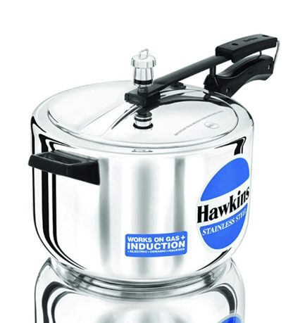 Hawkins Stainless Steel 8L Pressure Cooker with Induction Compatible