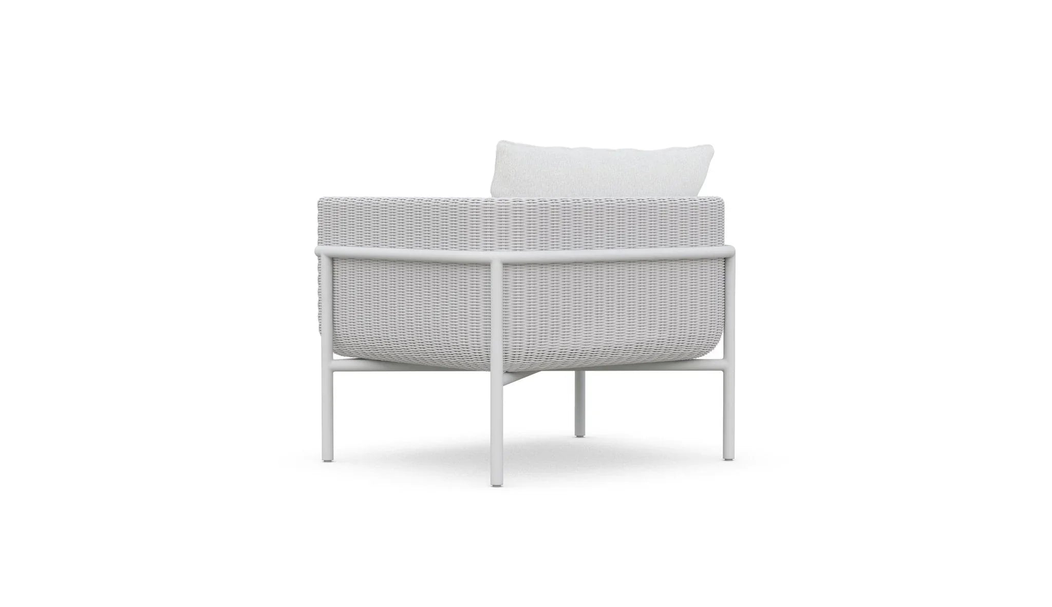 Kreios Outdoor Garden Balcony Sofa Set 2 Seater, 2 Single seater and 1 Center Table With 1 Side Table Set (White)