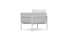 Kreios Outdoor Garden Balcony Sofa Set 2 Seater, 2 Single seater and 1 Center Table With 1 Side Table Set (White)