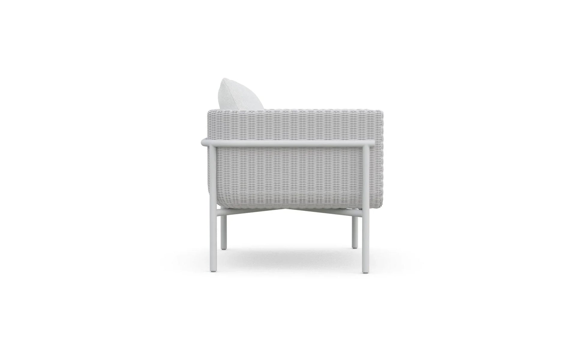 Kreios Outdoor Garden Balcony Sofa Set 2 Seater, 2 Single seater and 1 Center Table With 1 Side Table Set (White)