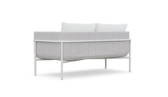 Kreios Outdoor Garden Balcony Sofa Set 2 Seater, 2 Single seater and 1 Center Table With 1 Side Table Set (White)