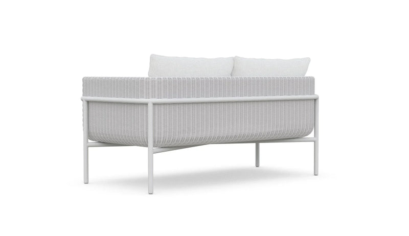 Kreios Outdoor Garden Balcony Sofa Set 2 Seater, 2 Single seater and 1 Center Table With 1 Side Table Set (White)