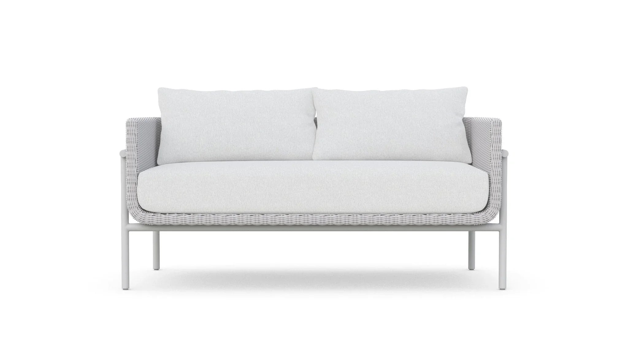 Kreios Outdoor Garden Balcony Sofa Set 2 Seater, 2 Single seater and 1 Center Table With 1 Side Table Set (White)