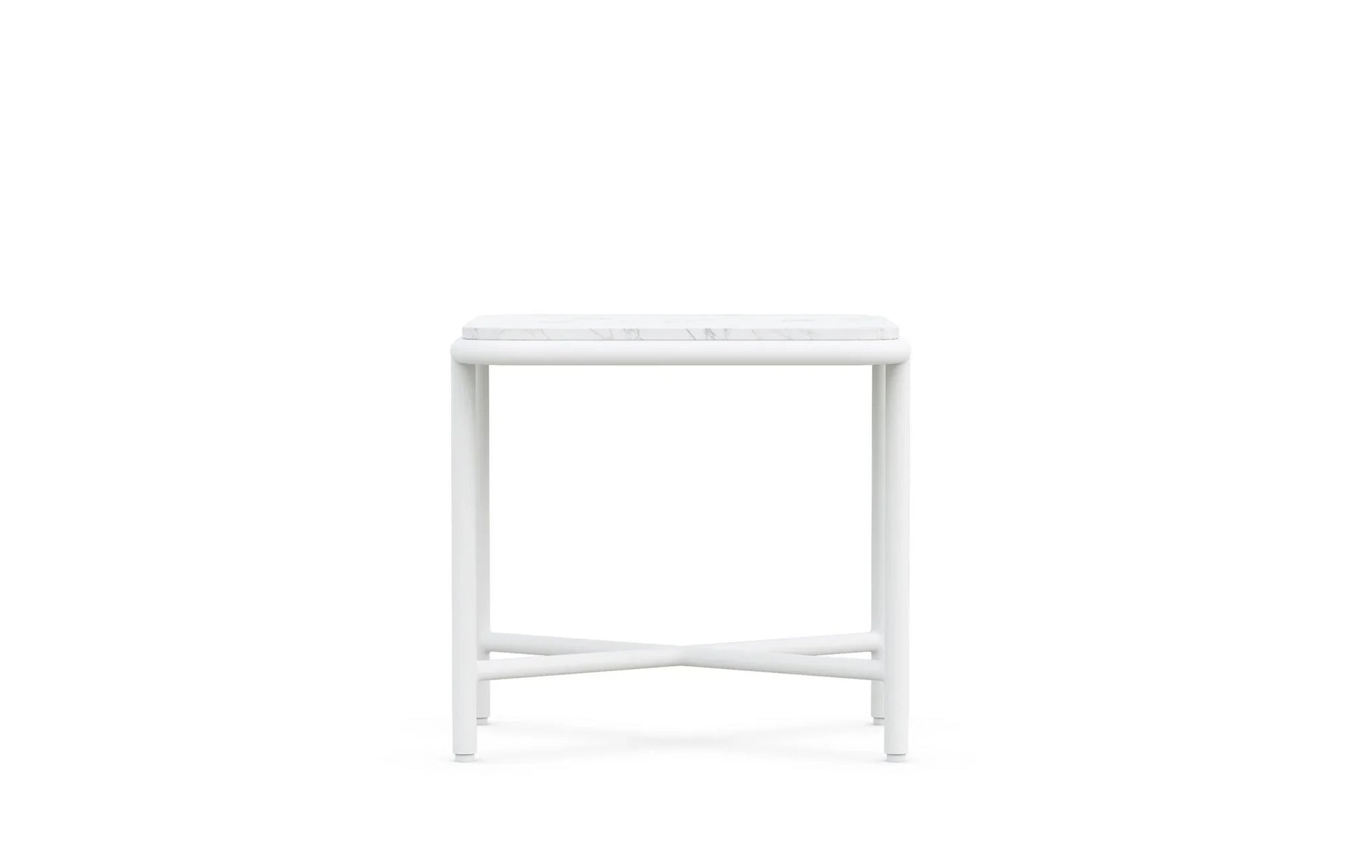 Kreios Outdoor Garden Balcony Sofa Set 2 Seater, 2 Single seater and 1 Center Table With 1 Side Table Set (White)