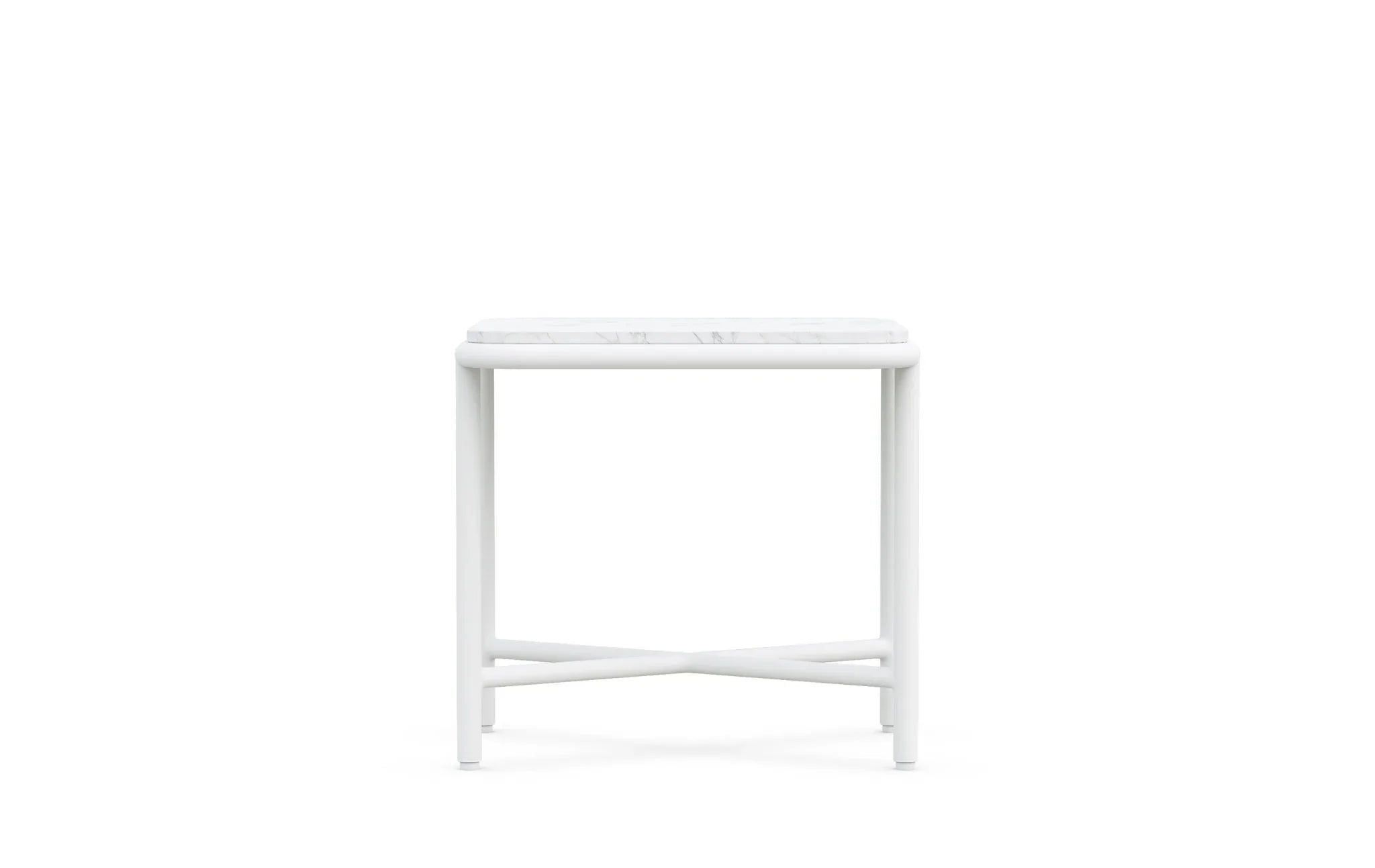 Kreios Outdoor Garden Balcony Sofa Set 2 Seater, 2 Single seater and 1 Center Table With 1 Side Table Set (White)