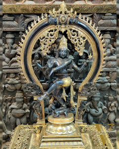 Handcrafted Black Edition Brass Nataraja Statue - 26 Inch