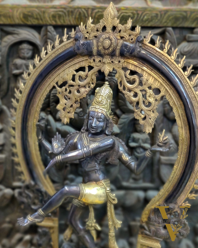 Handcrafted Black Edition Brass Nataraja Statue - 26 Inch