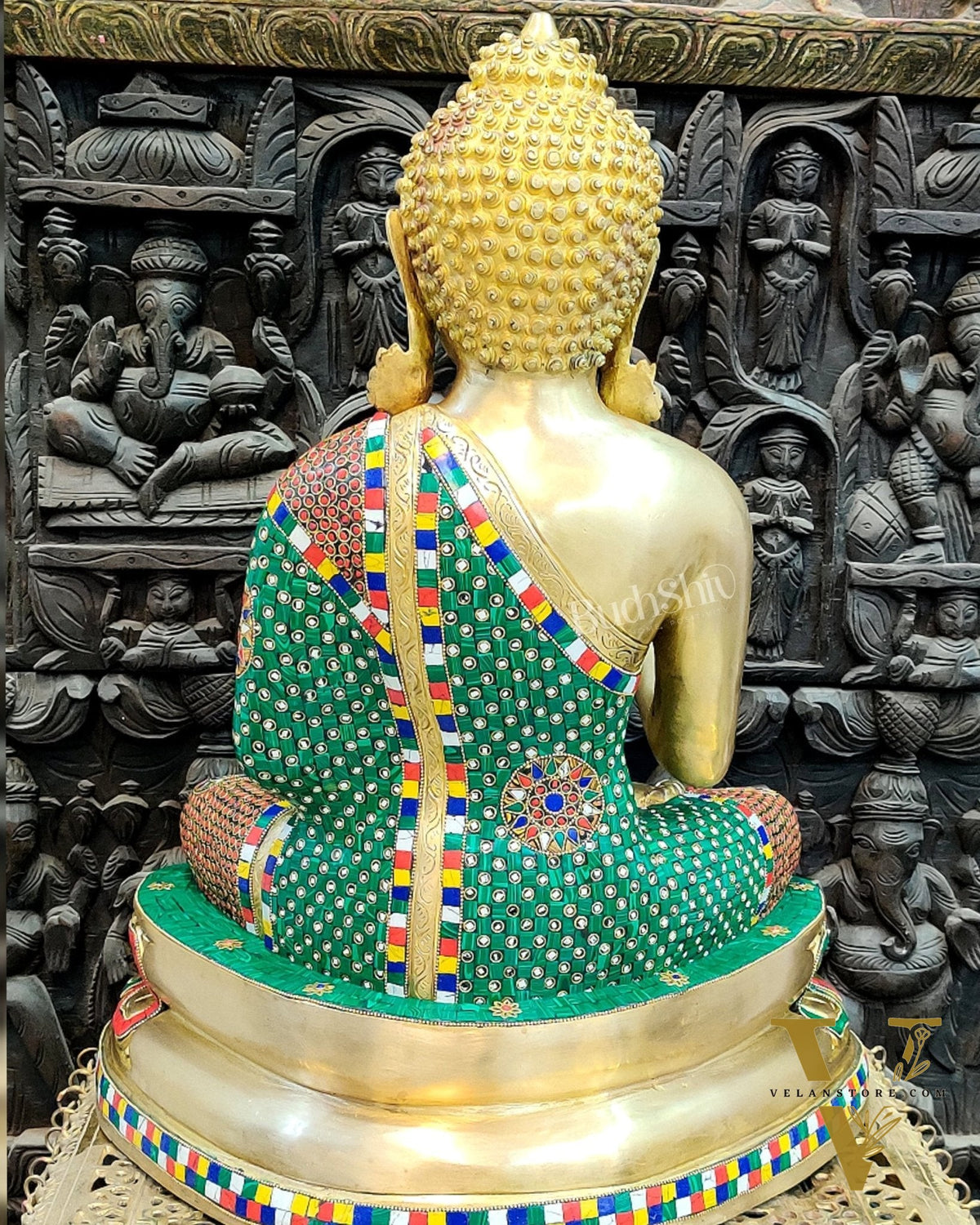 Handcrafted Brass Buddha Statue - Abhaya Aashirwad Mudra - 24 inches
