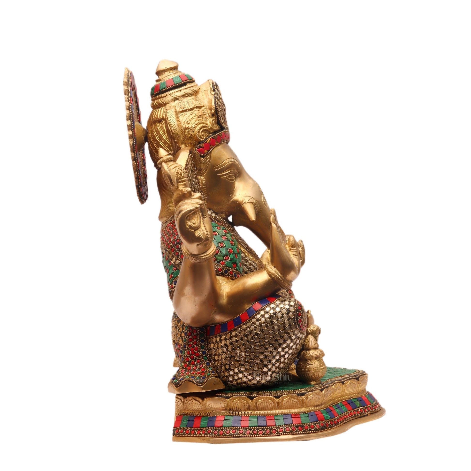 Handcrafted Brass Ganesha Statue 16 inch