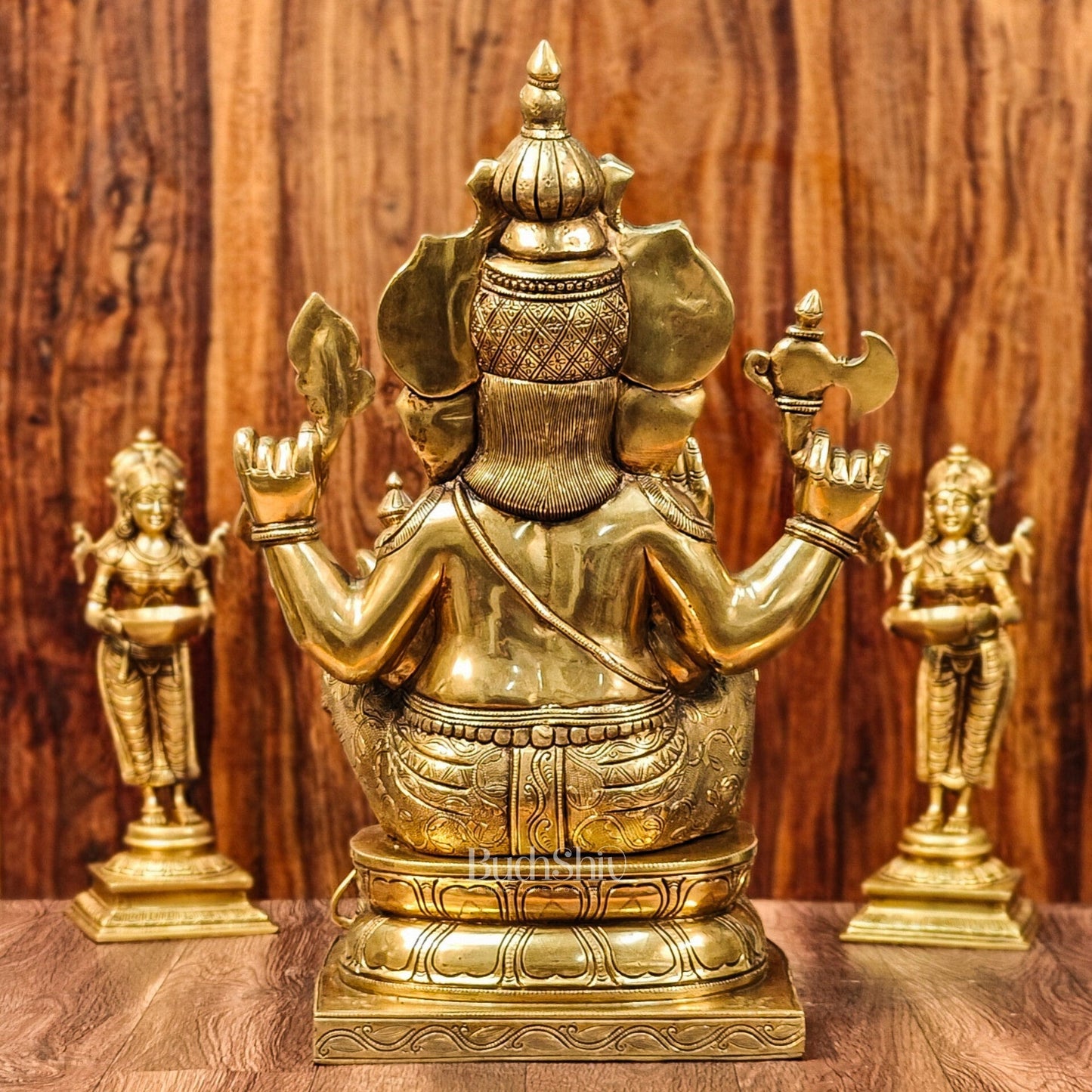 Handcrafted Brass Ganapati Statue - 24" Height