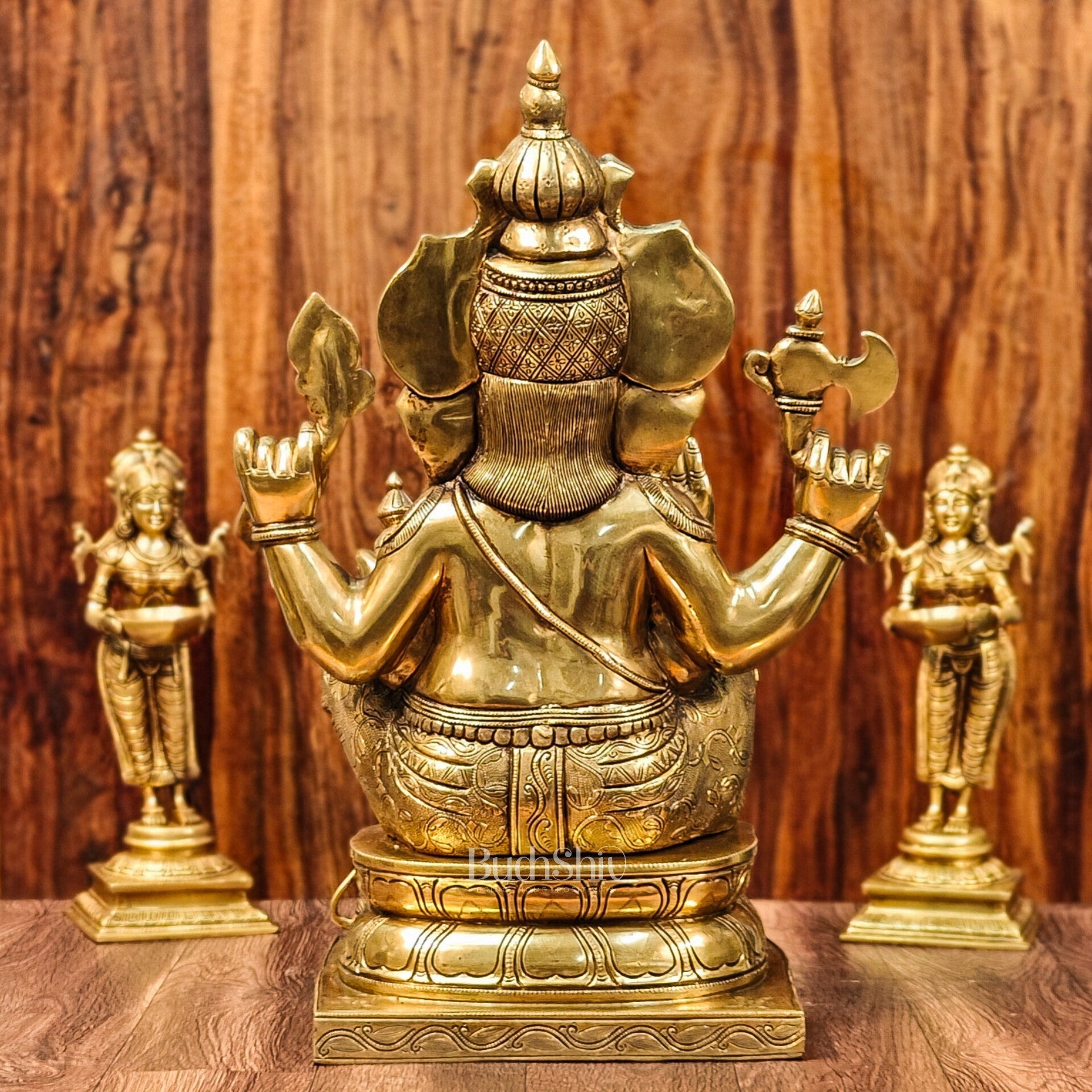 Handcrafted Brass Ganapati Statue - 24" Height