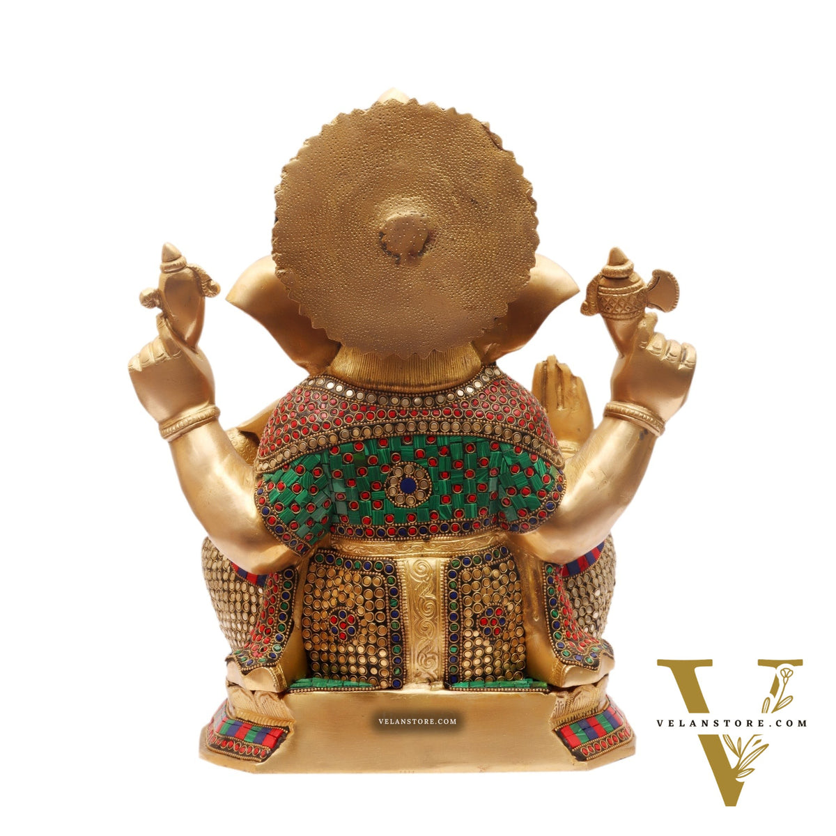 Handcrafted Brass Ganesha Statue 16 inch