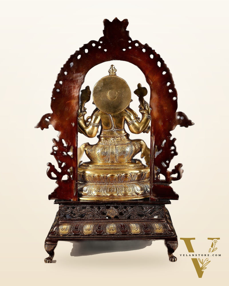 Handcrafted Brass Ganesha Statue | 27 inch