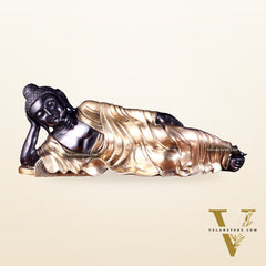 Handcrafted brass Large Resting/Sleeping Buddha Statue -29"