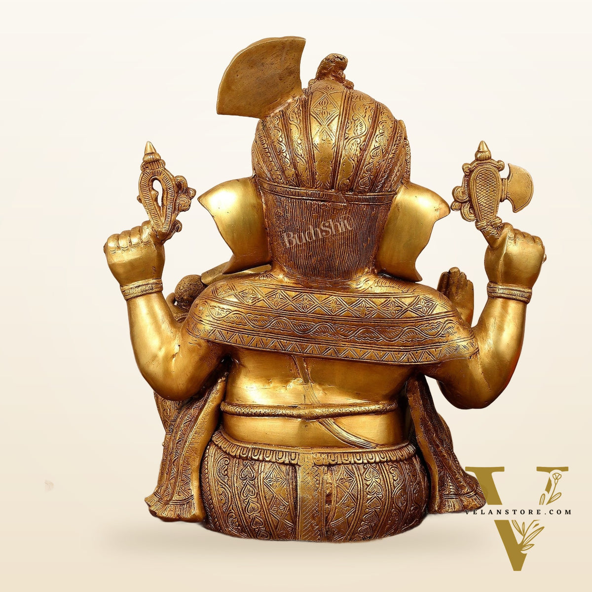 Handcrafted Brass Lord Ganesha Idol - 21"