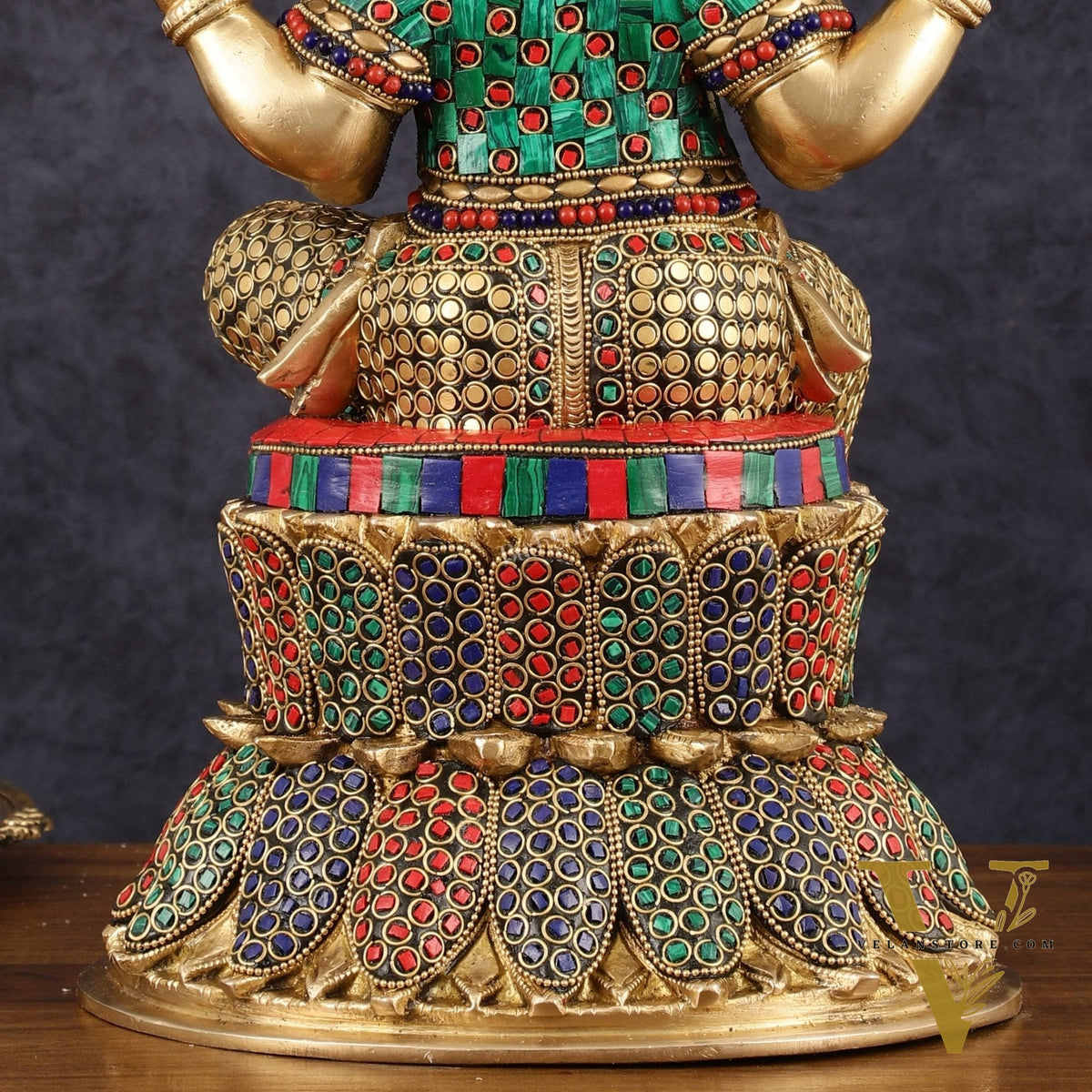 Handcrafted Brass Lord Ganesha Statue - 15"