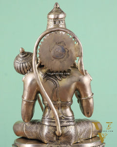 Handcrafted Brass Lord Hanuman Murti | 18" Height matte finish