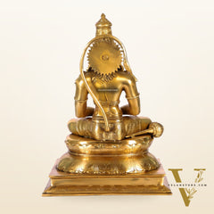 Handcrafted Brass Lord Hanuman Murti | Deep Meditation | 18" Height