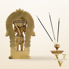 Handcrafted Brass Lord Hanuman Statue | Anjaneya and Vayu Putra | 8.5" Height