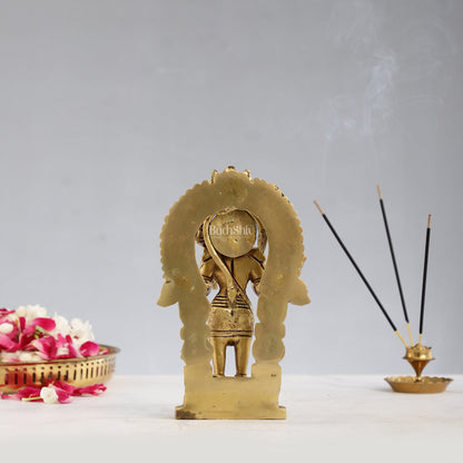 Handcrafted Brass Lord Hanuman Statue | Anjaneya and Vayu Putra | 8.5" Height