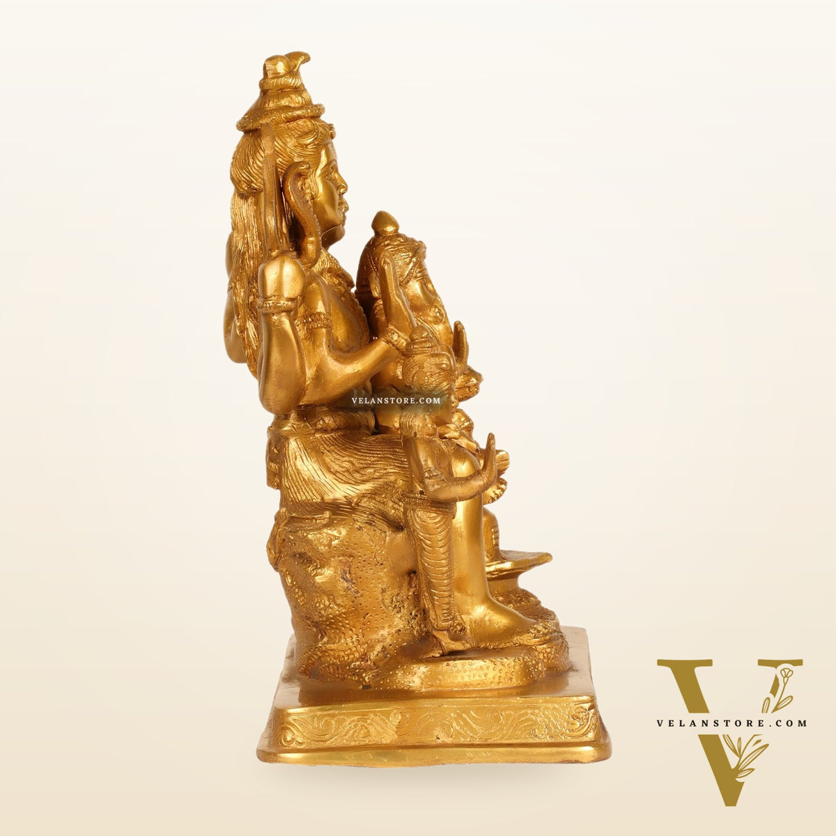Handcrafted Brass Lord Shiva Parivaar Idol 10"