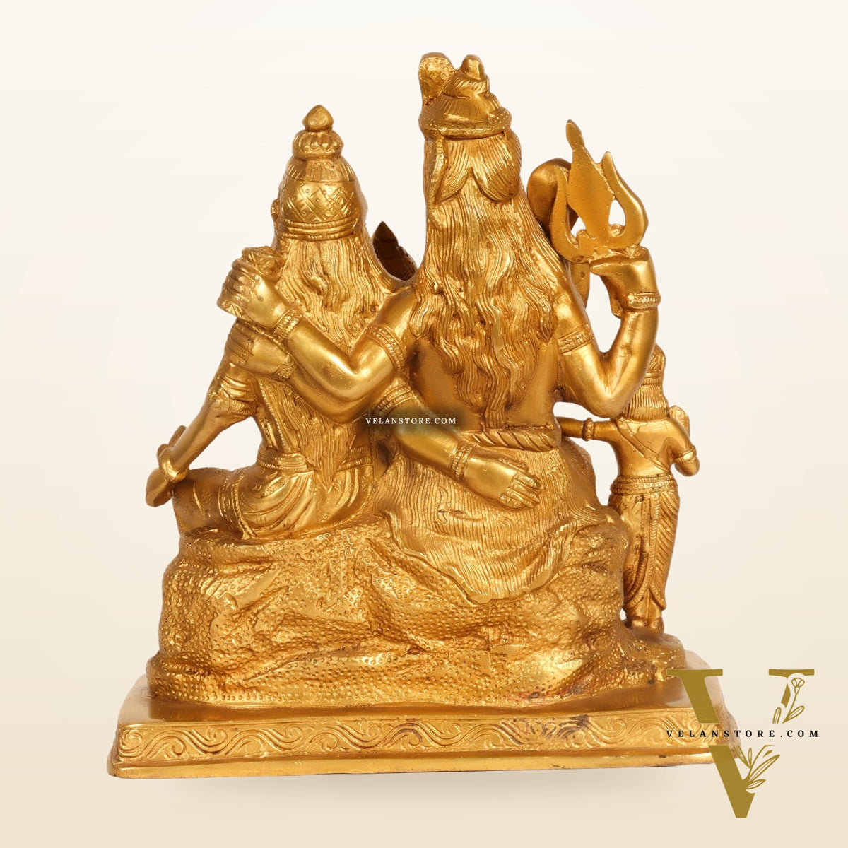 Handcrafted Brass Lord Shiva Parivaar Idol 10"