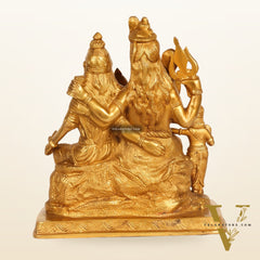 Handcrafted Brass Lord Shiva Parivaar Idol 10"