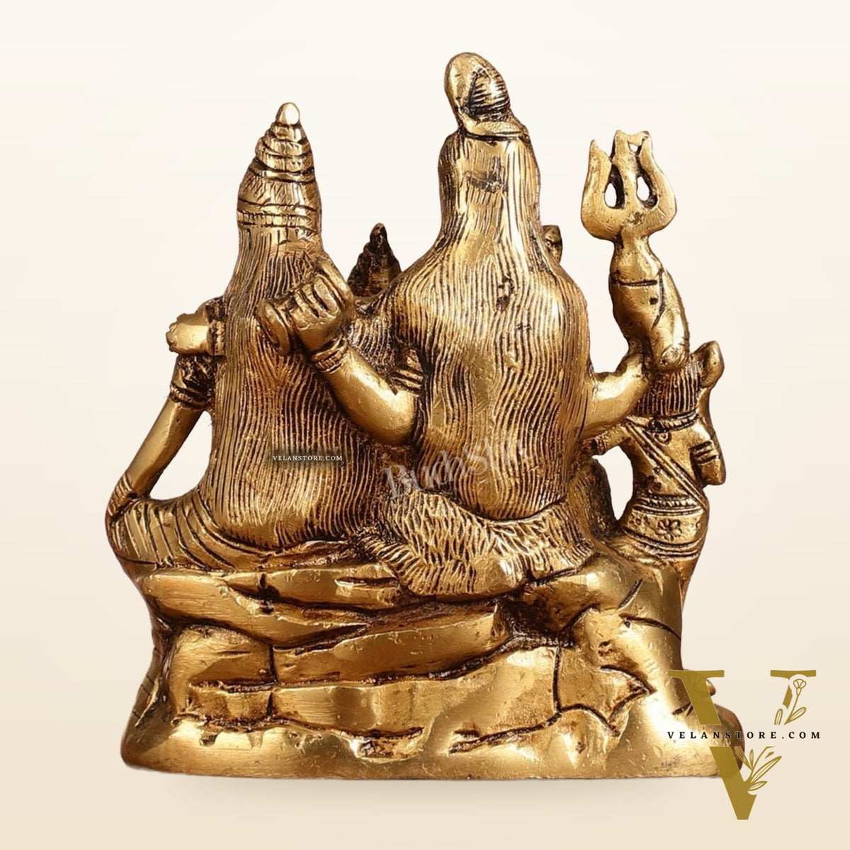 Handcrafted Brass Lord Shiva Parivaar Idol 6"
