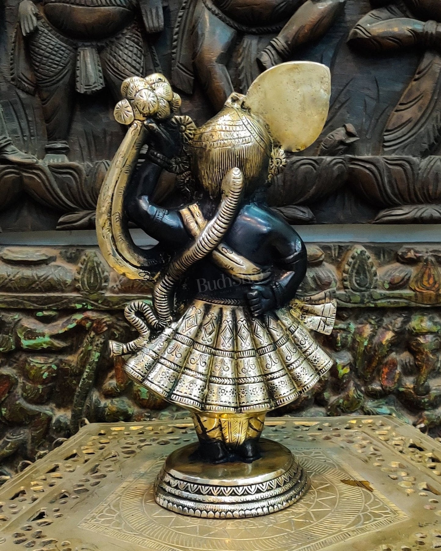 Handcrafted Brass Lord Shrinath Ji Statue | From Nathdwara 13 inch