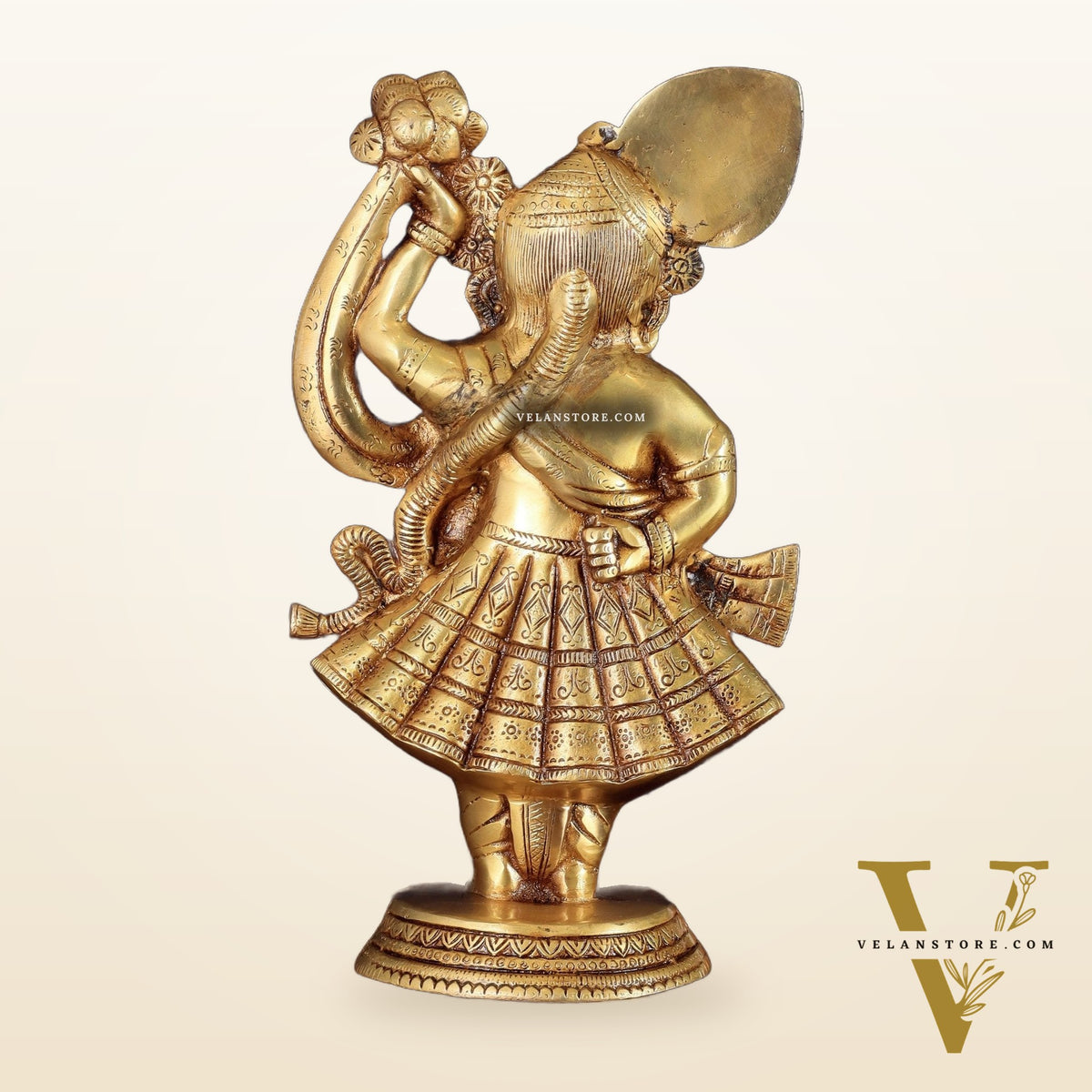 Handcrafted brass Lord Shrinath Ji Statue | From Nathdwara | Height 13 Inch