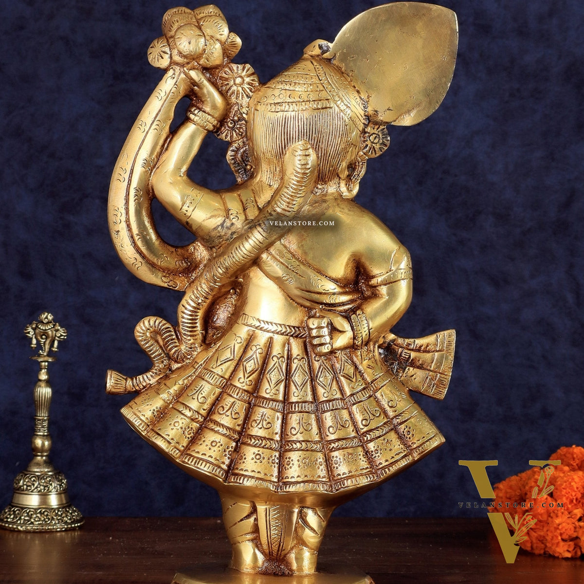 Handcrafted brass Lord Shrinath Ji Statue | From Nathdwara | Height 13 Inch