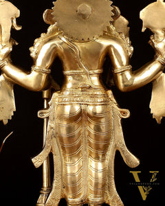 Handcrafted Brass Lord Vishnu Statue - 20" Height