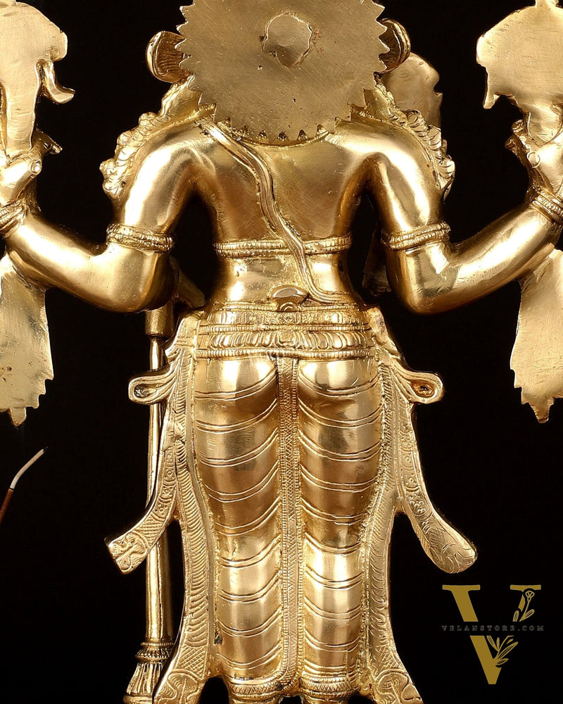 Handcrafted Brass Lord Vishnu Statue - 20" Height