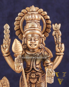 Handcrafted Brass Murugan Idol – 6.5"