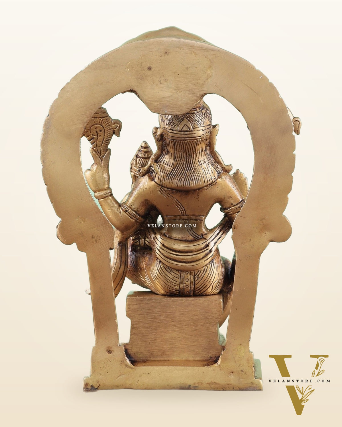 Handcrafted Brass Narsimha Lakshmi Statue | 8" Height
