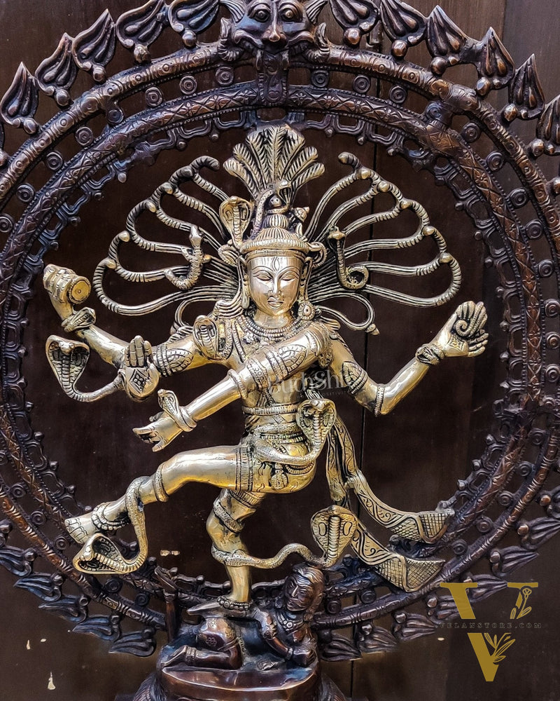 Handcrafted Brass Nataraja Statue | 28" Height