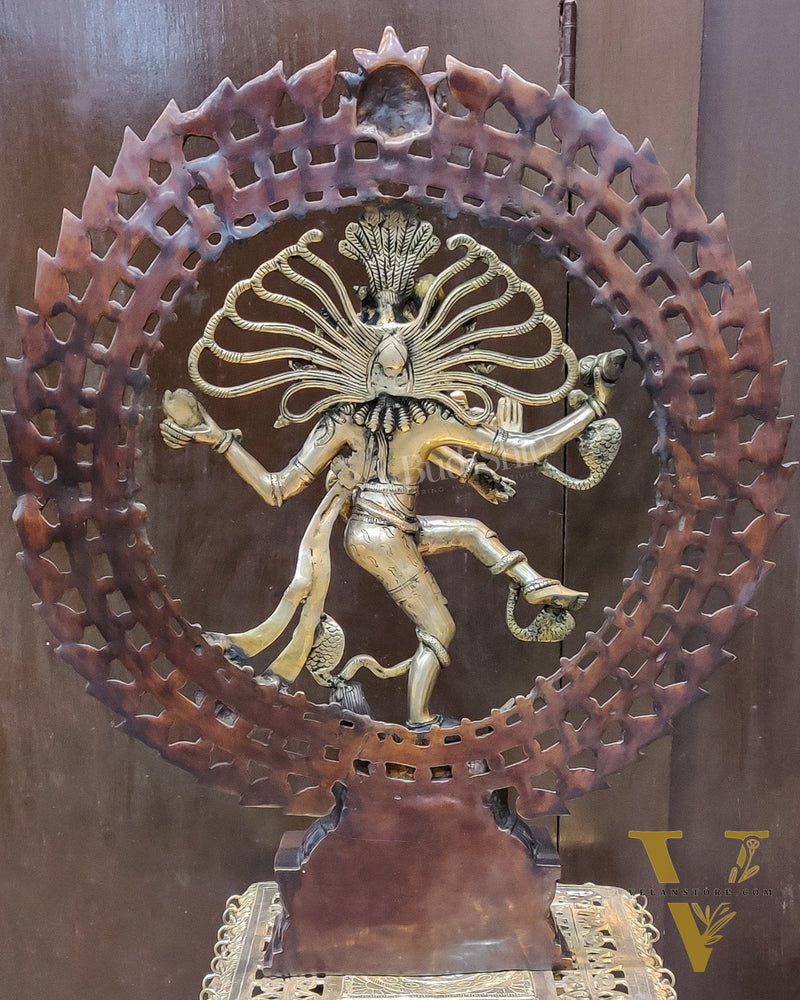 Handcrafted Brass Nataraja Statue | 28" Height