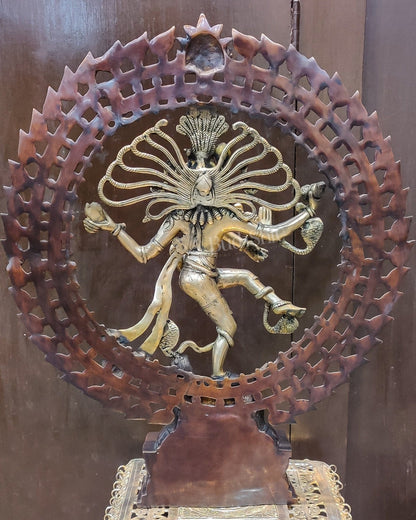 Handcrafted Brass Nataraja Statue | 28" Height