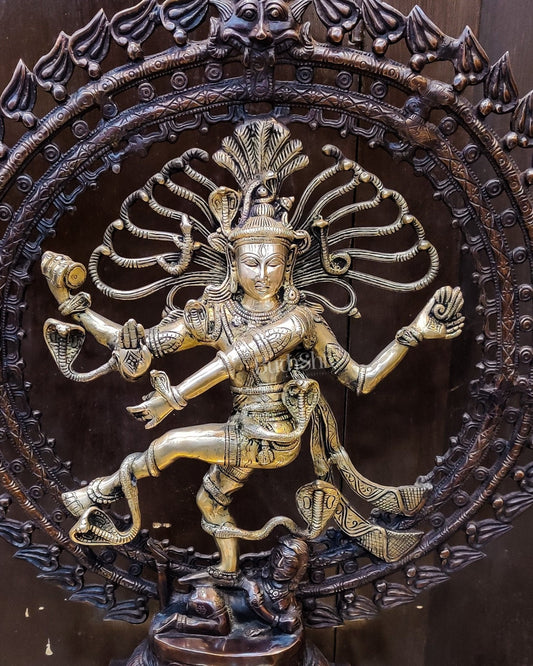 Handcrafted Brass Nataraja Statue | 28" Height