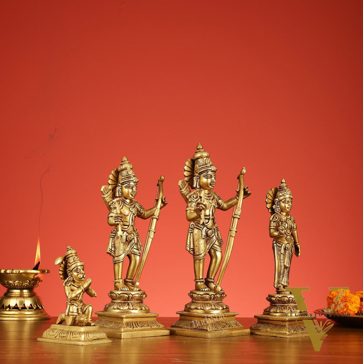 Handcrafted Brass Ram Darbar Idols 11 inch