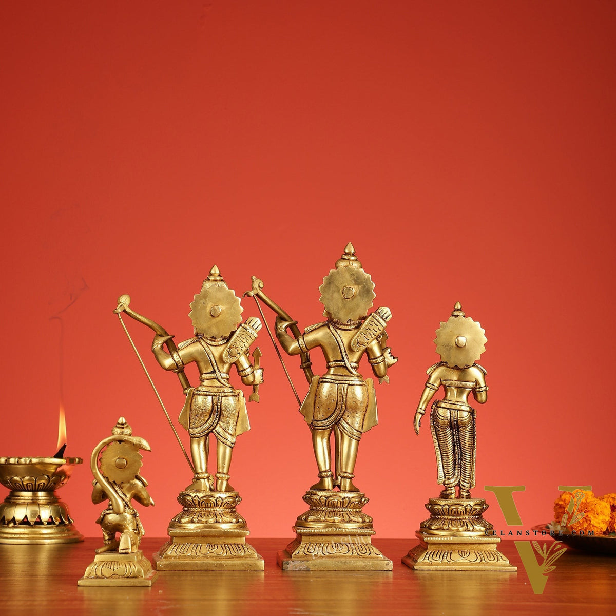 Handcrafted Brass Ram Darbar Idols 11 inch