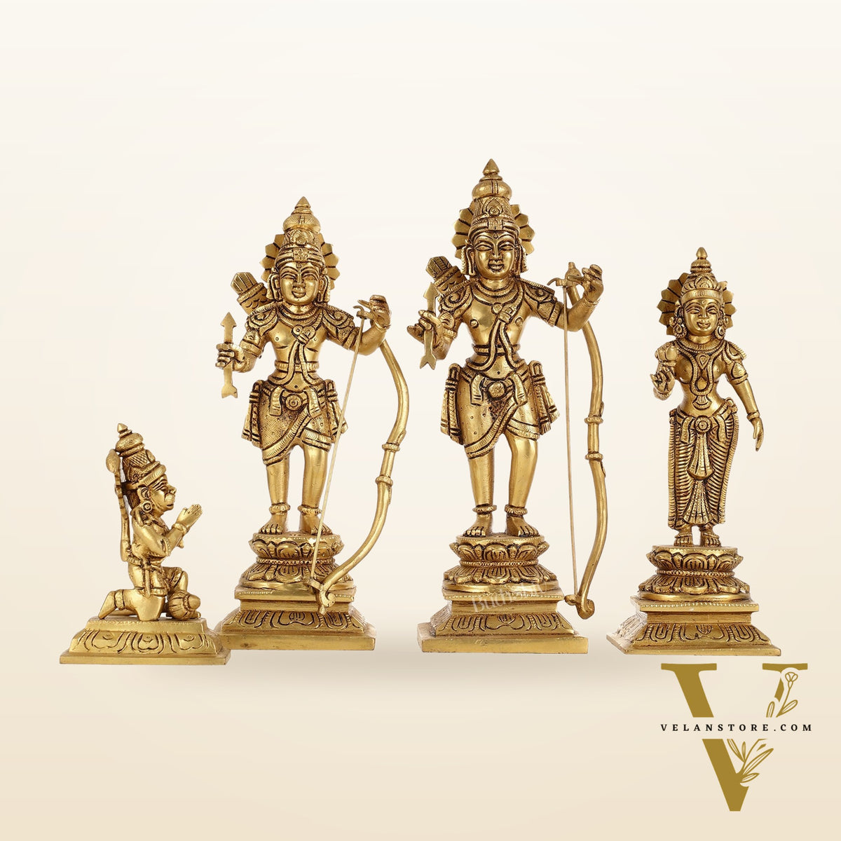 Handcrafted Brass Ram Darbar Idols 11 inch