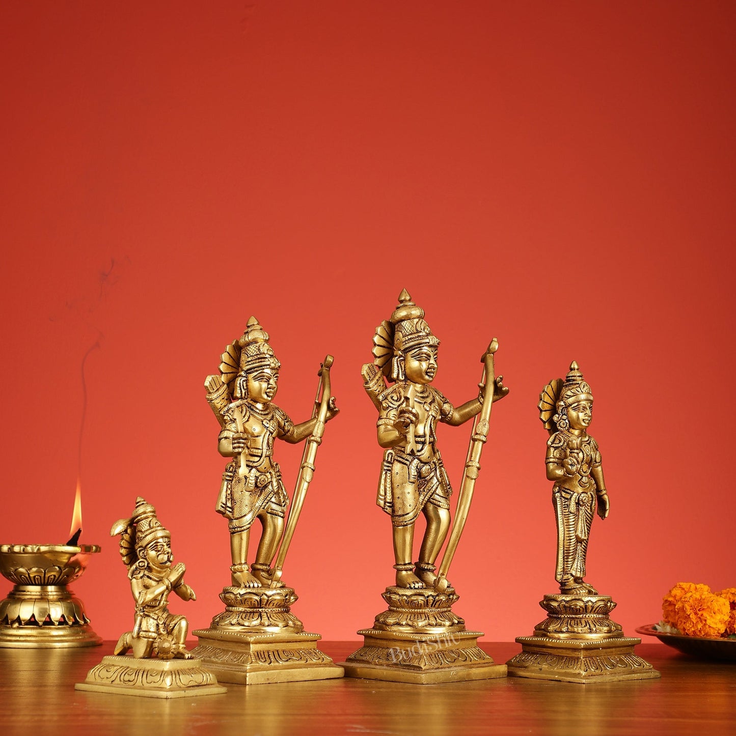 Handcrafted Brass Ram Darbar Idols 11 inch