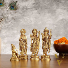 Handcrafted Brass Ram Darbar Idols 7 inch