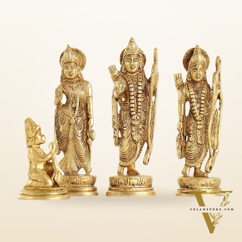 Handcrafted Brass Ram Darbar Idols 7 inch