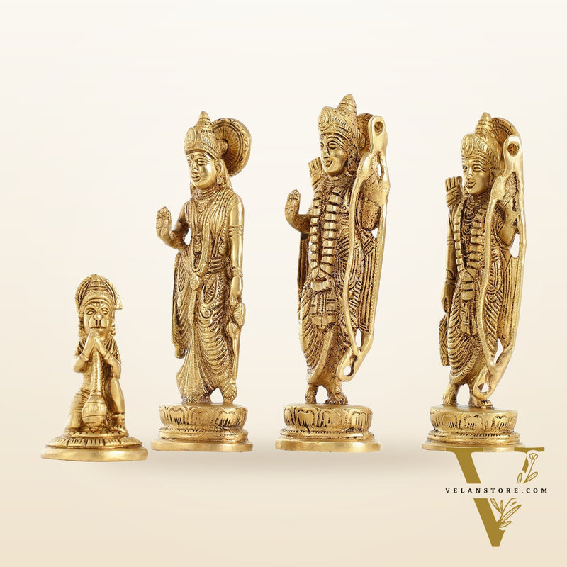 Handcrafted Brass Ram Darbar Idols 7 inch