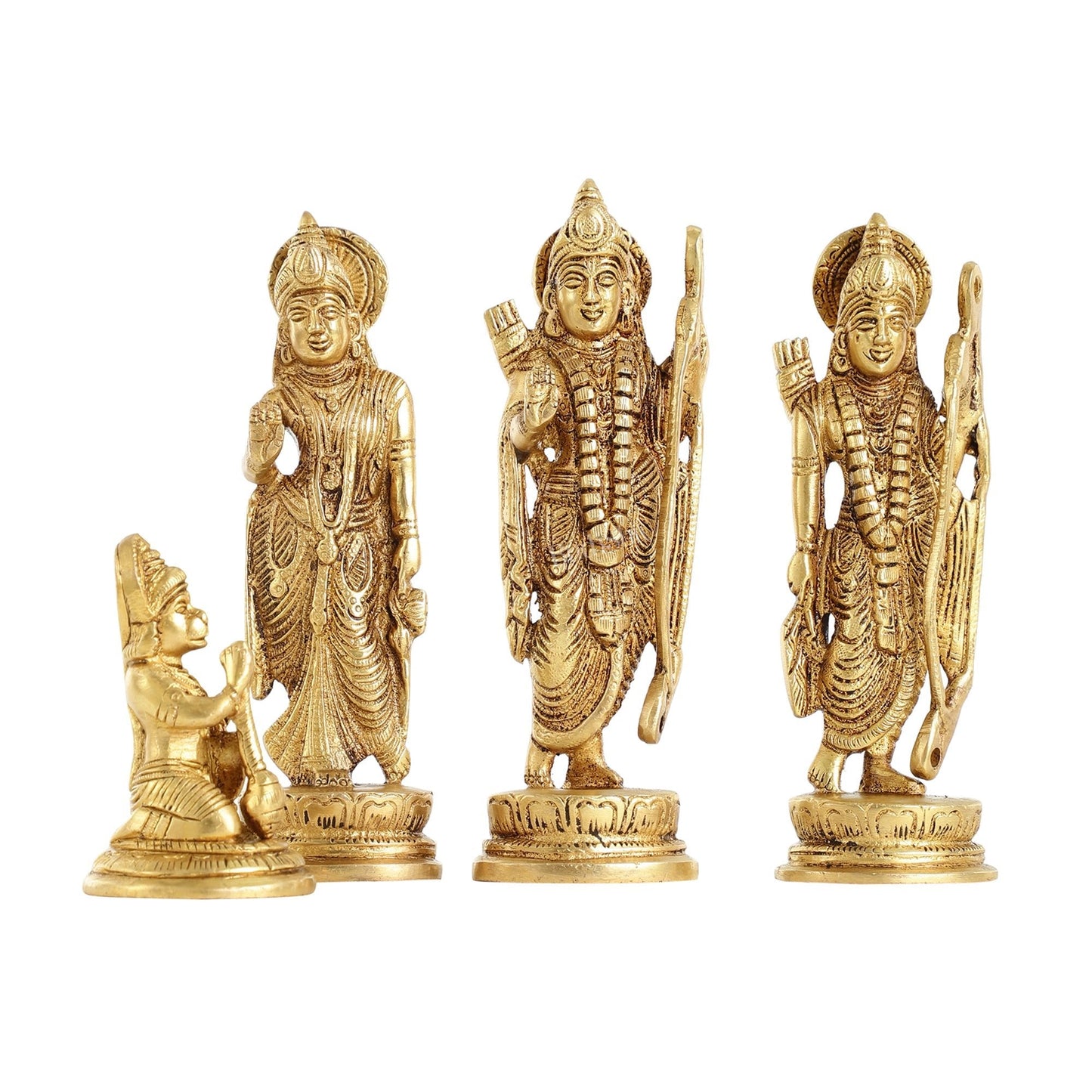 Handcrafted Brass Ram Darbar Idols 7 inch